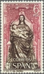 Stamps Spain -  1896 - Monasterio de Santa María del Parral - La Virgen y el Niño