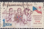 Stamps Czechoslovakia -  30 aniv. del frente nacional