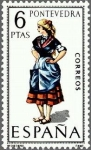 Stamps Spain -  1950 - Trajes típicos españoles - Pontevedra