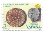 Stamps Spain -  viaje de los reyes a Mexico
