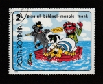 Stamps Romania -  A bordo de una balsa