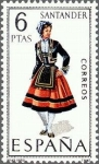 Stamps Spain -  1954 - Trajes típicos españoles - Santander