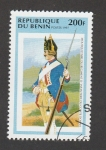 Stamps Benin -  Mosquetero regimiento de infantería