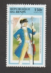 Stamps Benin -  Oficial regimiento de infantería