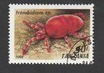 Stamps Tanzania -  Trombidium sp.