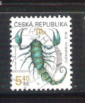 Stamps : Europe : Czech_Republic :  escorpión RESERVADO