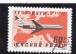 Sellos de Europa - Hungr�a -  TU-154, Malév sobre Europa