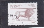 Stamps Benin -  león 