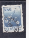 Stamps Taiwan -  flor nacional prunier