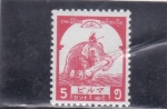 Stamps India -  elefante transportando un tronco 