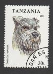 Sellos de Africa - Tanzania -  Perro zwergschnauzer