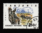 Sellos de Africa - Tanzania -  Parque nacional Serengueti