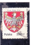 Stamps Poland -  escudo  Orzel Bialy XV w 