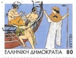 Sellos de Europa - Grecia -  mitología