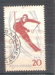 Stamps Romania -  esquiador