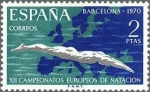 Sellos de Europa - Espa�a -  1989 - XII Campeonatos europeos de natación, saltos y waterpolo