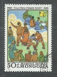 Stamps Mongolia -  lucha