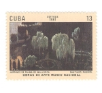 Stamps Cuba -  Obras de arte museo nacional. Jardines de Mallorca
