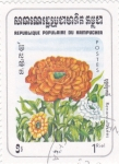 Stamps Cambodia -  flores-