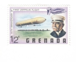 Sellos de America - Granada -  75 aniversario del primer vuelo en zepelín