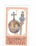 Stamps Grenada -  25 Aniversario de la Reina Isabel II