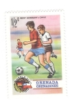 Sellos del Mundo : America : Granada : Mundial de futbol 1974. Alemania del oeste-Chile