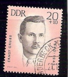 Stamps Germany -  ddr viñeta ernst grube