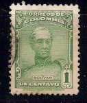 Stamps Colombia -  Bolivar