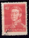 Stamps : America : Argentina :  san  martin RESERVADO