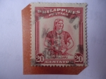 Stamps Philippines -  16 Centenario -Efigie del Indigena Lapu-Lapu (Ciudad de Lapulapu-Felipina) 
