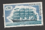 Stamps France -  Barco Francia II fr 5 mástiles