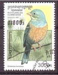 Stamps Cambodia -  serie- Pajaros