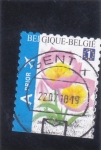 Stamps Belgium -  flores-