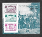 Stamps : Europe : Portugal :  HB 1919 - Viajes de Colón (Europa CEPT)