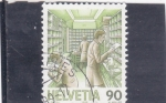 Stamps Switzerland -  servicio postal clasificación 