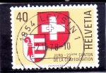 Sellos de Europa - Suiza -  escudos canton de la confederación 