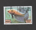 Stamps Benin -  Betta splendens
