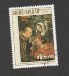 Stamps Guinea Bissau -  Adoración de los reyes magos
