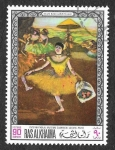 Stamps United Arab Emirates -  Yt45L -  Pinturas de Galerías de Londres, Munich y São Paulo