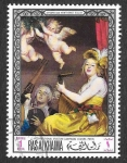 Stamps United Arab Emirates -  Yt45M -  Pinturas de Galerías de Londres, Munich y São Paulo