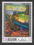 Stamps United Arab Emirates -  Yt45P -  Pinturas de Galerías de Londres, Munich y São Paulo