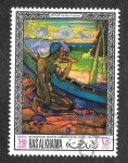 Stamps United Arab Emirates -  Yt45P -  Pinturas de Galerías de Londres, Munich y São Paulo