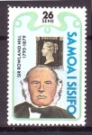 Stamps Oceania - Samoa -  100 aniversario Sir Rowland Hil