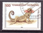 Sellos del Mundo : Asia : Tayikist�n : serie- Reptiles