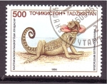 Stamps : Asia : Tajikistan :  serie- Reptiles