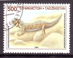 Sellos del Mundo : Asia : Tajikistan : serie- Reptiles