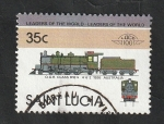 Sellos del Mundo : America : Saint_Lucia : Locomotora