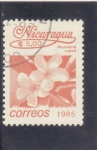 Stamps : America : Nicaragua :  flores-