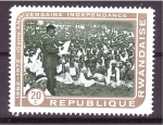 Stamps Rwanda -  10 aniv. Independencia