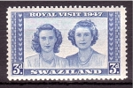 Stamps : Africa : Swaziland :  Visita Real